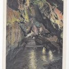 Kutztown PA Crystal Cave Steps Down to Stream in Underground Cavern Vntg Postcard