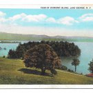 NY Lake George New York Diamond Island Vintage 1933 Hughes Curteich Postcard