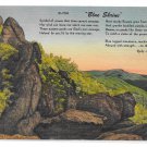 Blue Shrine Virginia Poet Laureate Ruby Alitzer Roberts Mountains Vintage Linen Postcard