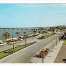 St Augustine Florda Matanzas Bay Front Bridge of Lions Cars Vintage FL Postcard