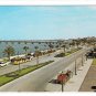 St Augustine Florda Matanzas Bay Front Bridge of Lions Cars Vintage FL Postcard