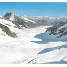 Switzerland Alps Aletsch Glacier View from Jungfraujoch Vintage Postcard