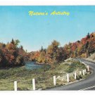 Pocono Montains PA Natures Artistry Dexter Beauty Scene Highway Road Vntg 60s Postcard