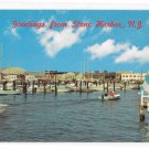 Stone Harbor New Jersey Municipal Marina Boats Vintage Al Orsini Photo NJ Postcard