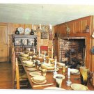 Deerfield Massachusetts Dining Room Hall Tavern Vintage MA Postcard