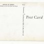 MI Detroit Skyline from West Fort Street Birds Eye Viewe Billboards Vtg Michigan Postcard