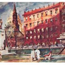 Hotel Clarendon Quebec City Canada Artists Rendering Vintage Postcard