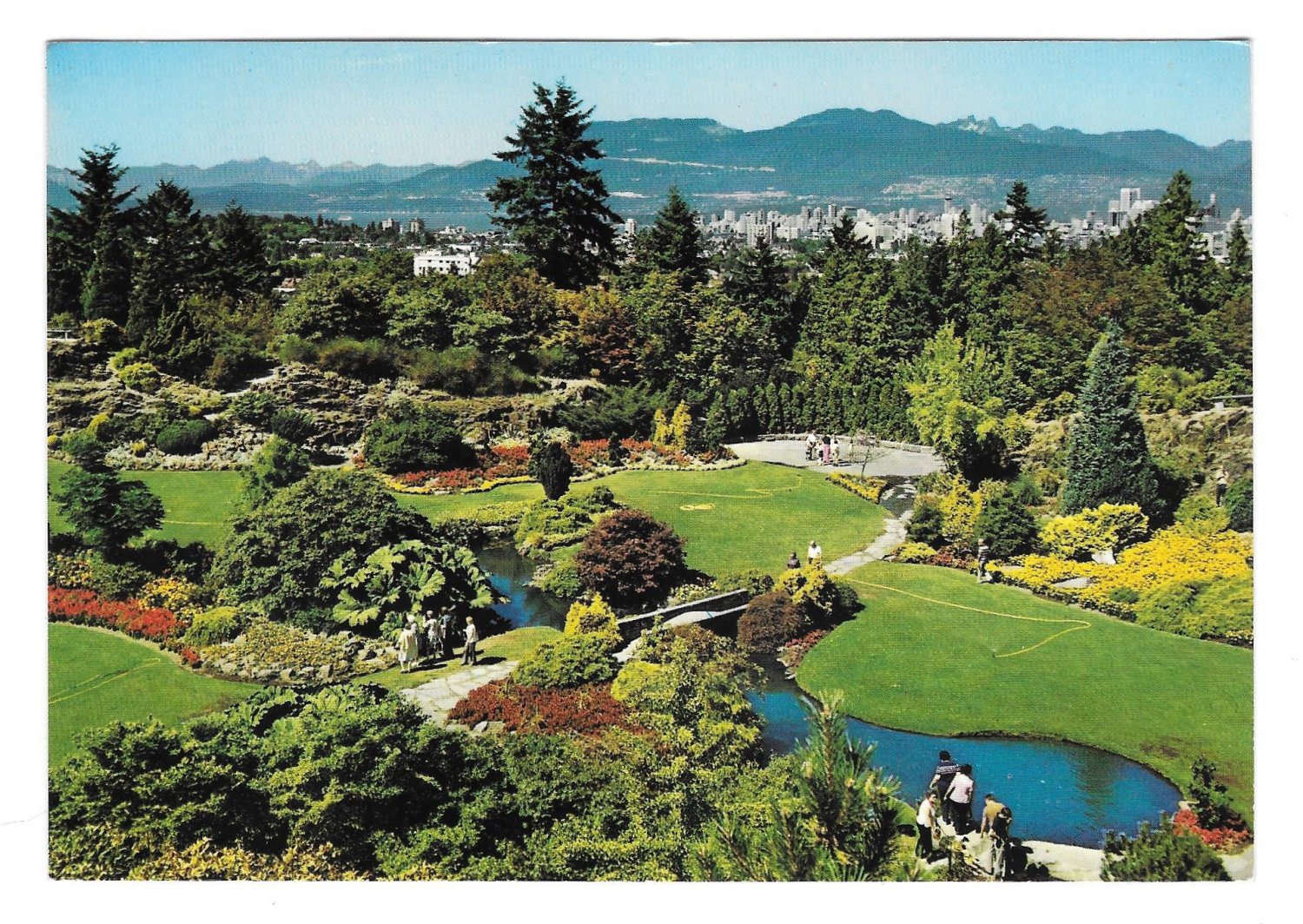 Vancouver Canada Queen Elizabeth Park Aerial View Ed Pryor Photo Vintage 4X6 Postcard