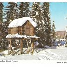 Alaskan Food Cache Log Hut Vintage Alaska Joe 4X6 Postcard Mal Lockwood Photo