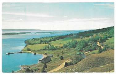 Canada Marble Mountain Cape Breton Nova Scotia Bras D'Or Lake Vintage 1960s Postcard