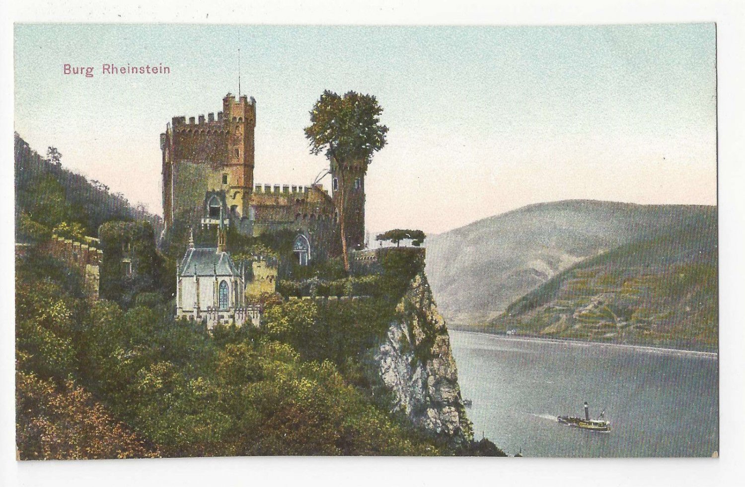 Germany Burg Rheinstein Castle Vintage Dr Trenkler c 1910 Postcard