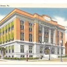 PA Altoona Pennsylvania City Hall Tichnor Vintage Linen Postcard