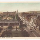 UK Scotland Edinburgh Princes Street Looking West Traffic Buses Photochrom Vintage Postcard