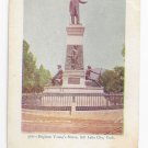 Salt Lake City Utah Brigham Young Statue Monument Vintage ca 1905 UND Postcard