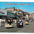 Greetings from Atlantic City NJ Boardwalk Rolling Chairs Stores Vintage Jim Waters Postcard
