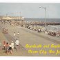 Ocean City NJ Birds Eye View Looking North Boardwalk Beach Music Pier Jetty Vintage Postcard