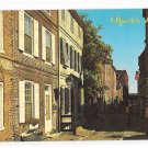 PA Philadelphia Historic Elfreths Allley Vintage Wm C Kramer Postcard