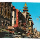 San Francisco CA Chinatown Grant Avenue Stores The Gray Line Vntg California Postcard
