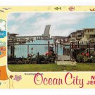 Greetings from Ocean City NJ View of Drawbridge Vintage Illustrated New Jersey Postcard