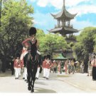 Denmark Copenhagen Boy Youth Guard on Parade Tivoli Gardens Pagoda Vintage 4X6 Postcard