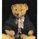 Dressed Stuffed Teddy Bear Bruin Toy Doll Caroline Irwin Vintage 1986 4X6 Postcard
