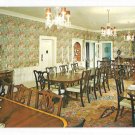 MA Deerfield Inn Dining Room Historic Massachusetts Vintage Walter H Miller Postcard