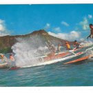 Hawaii HI Outriggers Surfboards  Diamond Head Ocean Vintage Mike Roberts Postcard