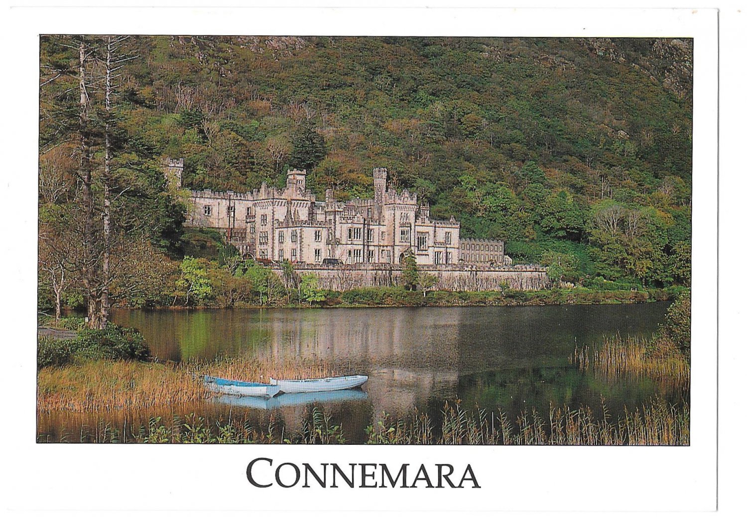 Ireland Connemara Kylemore Abbey Vintage Liam Blake 4X6 Postcard