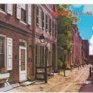 Philadelphia PA Elfreth's Alley Historic Oldest Inhabited Street Vintage WyCO Postcard