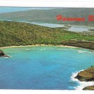 Hawai Aerial View Hanauma Bay Honolulu Nature Preserve Oahu Vintage Postcard