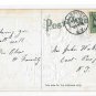 Happy New Year Wishes Greetings Embossed Roses Snow Cabin Gold Gilding Vintage Postcard