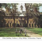William and Mary College Williamsburg VA Wren Building Vintage Postcard