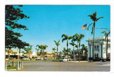 CA Coronada California Orange Avenue Shopping District Vintage Postcard