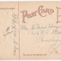 Greetings Good Health Good Luck Embossed Glossy Pink Roses Gold Bowl Vintage Postcard