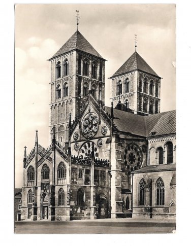 Germany St Paulus Dom Paradies Munster Cathedral Westfalen 4X6 N Muddemann Postcard
