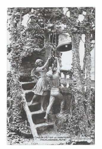 Celebrate Spring Pour feter Printemps Signed D Mastroianni Sculptor A Noyer 1912 Postcard
