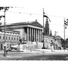 RPPC Austria Wien Vienna Parliament Glossy Real Photo Postcard 1968