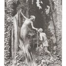 Mastroianni Sculptogravure Love Fever Fievre D'Amour Liebes Durst A Noyer 1912 Art Postcard