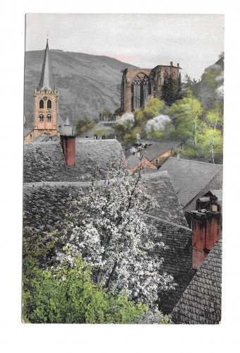 Germany Birdseye View Rooftop Steeple 1911 Nenke Ostermaier Serie 122 Photochrome Postcard