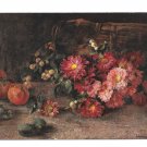 Art Still Life Painting Flowers Fruit Theo Stroefer Germany TSN Serie 976 Postcardard