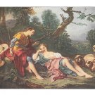 Pastourelle Artist F Boucher Pastoral Romance Lovers Salon JPP 2104 Prague Art Postcard