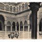 Spain Seville Royal Moorish Castle Women Courtyard Heliotipia Artistica Glossy Postcard