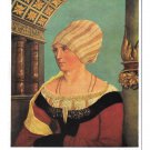 Portrait Wife of Burgermeister Jacob Meyer Hans Holbein Hanfstaengl 4X6 Art Postcard