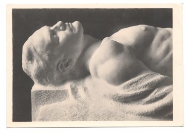 Kriegerdenkmal War Memorial Sculpture Michael Drobil Austria 4X6 RPPC Art Postcard