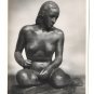 2 RPPC Nude Sculpture Hockende Sinnende Richard Scheibe 4X6 Art Postcards Berlin