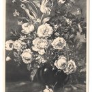 Blumenstuck Jos Burger Flower Painting Heinrich Hoffmann RPPC 4X6 Postcard