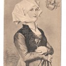 R. Beyschlag Young Woman Costume Heraldic Crest F A Ackermann Art Postcard