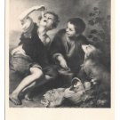 Artist B E Murillo Painting The Cake Eaters Children Noyer Art Exposition Postcard Artist B E Murillo Painting The Cake Eaters Children Noyer Art Exposition Postcard
