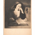 Old Lady Dozing Over Book Nicolas Maes Painting National Gallery of Art Postcard