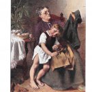 Artist Knut Ekwall Zerrissene Hose Woman Mending Childs Torn Pants Salon JPP Postcard